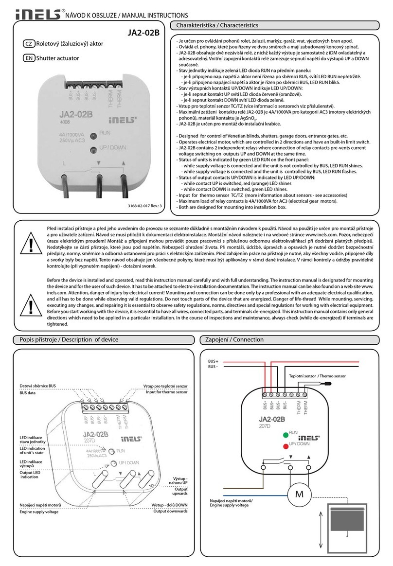 iNels JA2-02B Manual instruction iNels JA2-02B Manual instruction