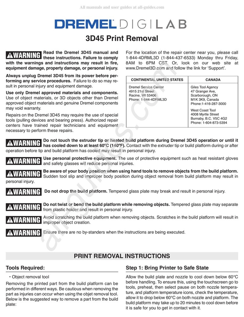 Dremel DigiLab 3D45 User manual