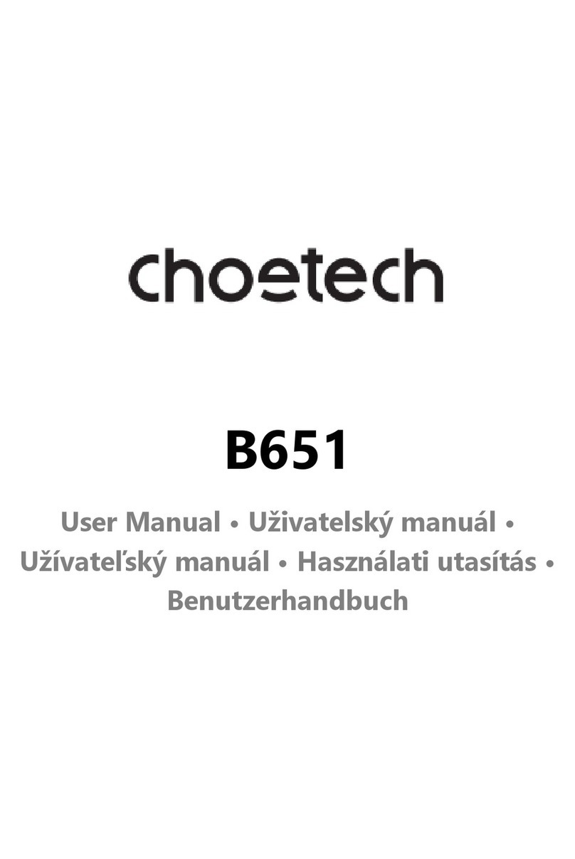 Choetech B651 user manual