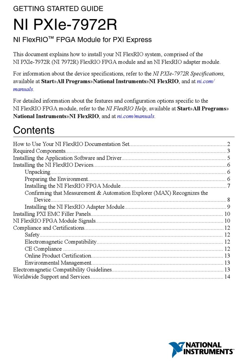 National Instruments NI PXIe-7972R User manual National Instruments NI PXIe-7972R User manual