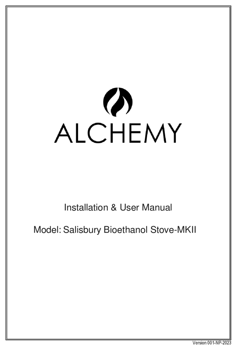 alchemy Salisbury Bioethanol Stove-MKII Instruction Manual