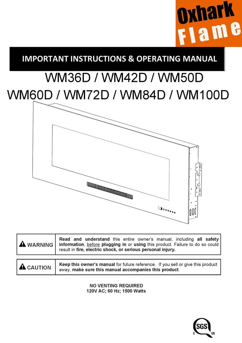 Oxhark Flame WM36D Important instructions & operating manual