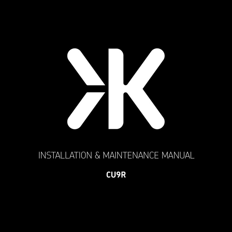 ML Accessories CU9R Installation & maintenance manual