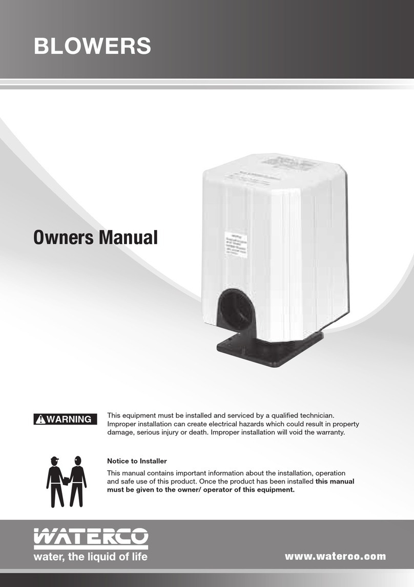 Waterco Airflo owner's manual