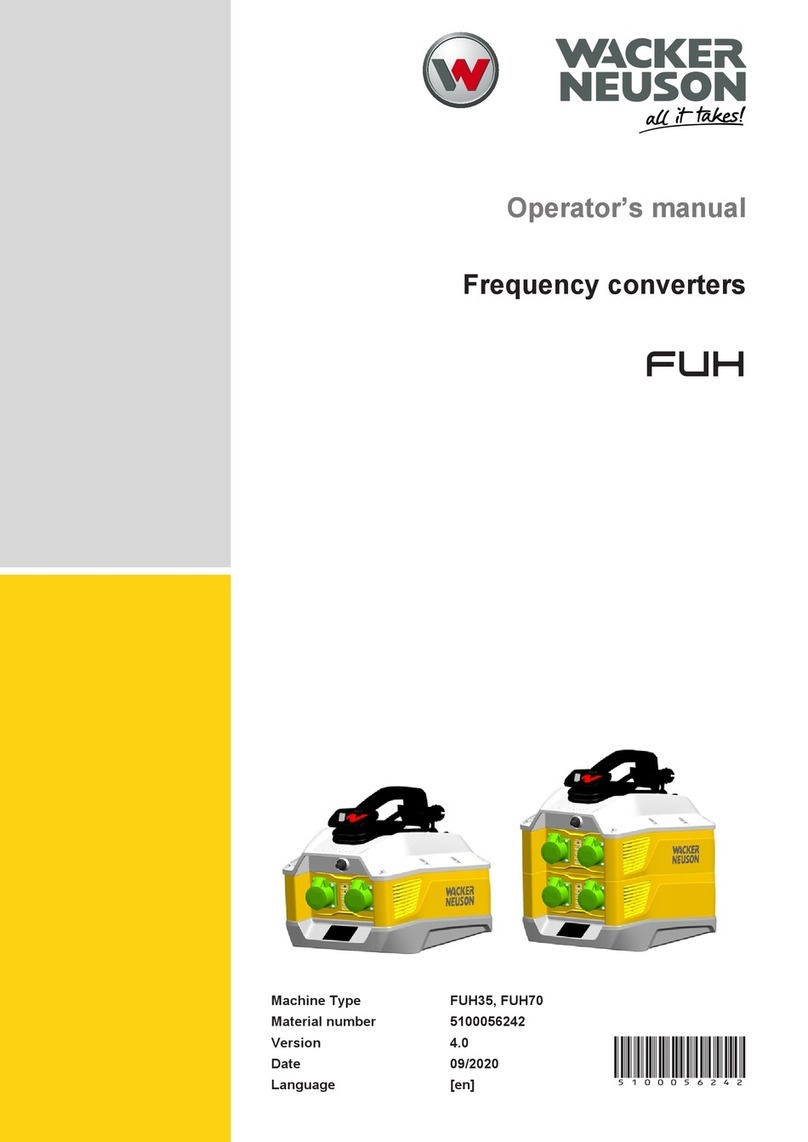 Wacker Neuson FUH35 Operator's manual