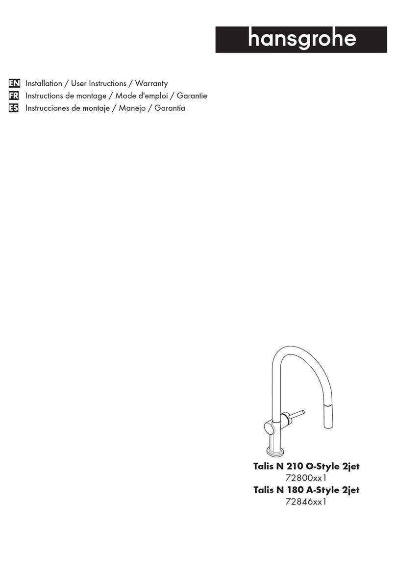 Hans Grohe Talis N 210 O-Style 2jet 72800 1 Series User manual