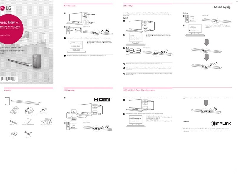 LG LAS750M User manual