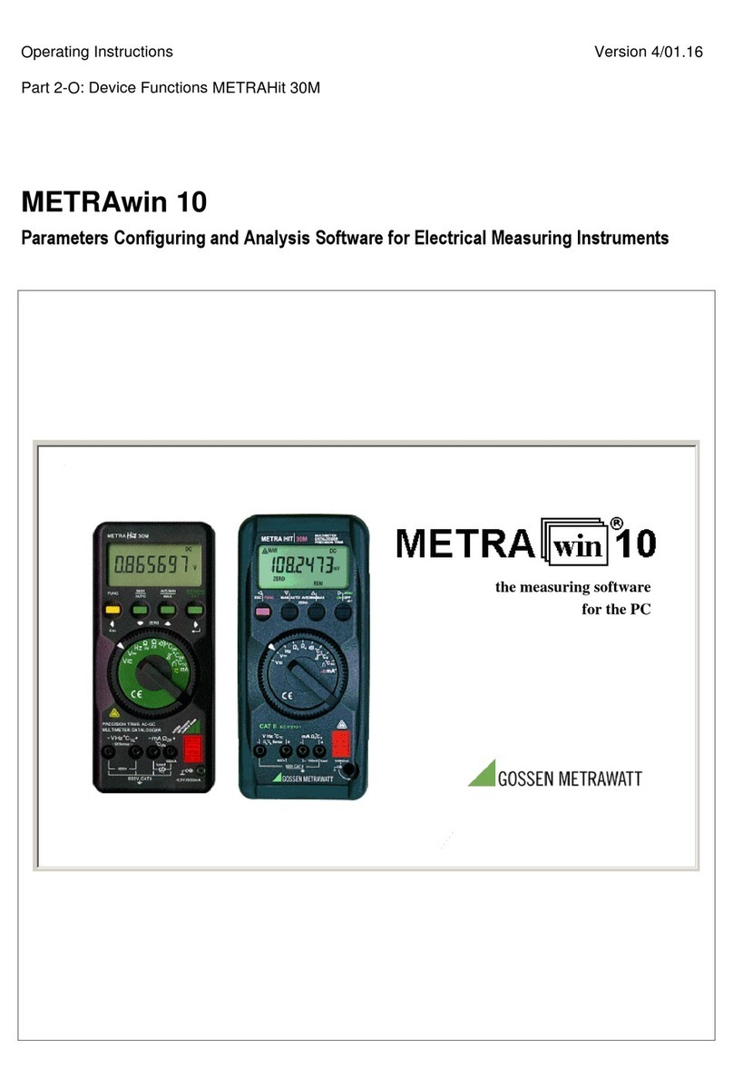 Gossen MetraWatt METRAwin 10 User manual