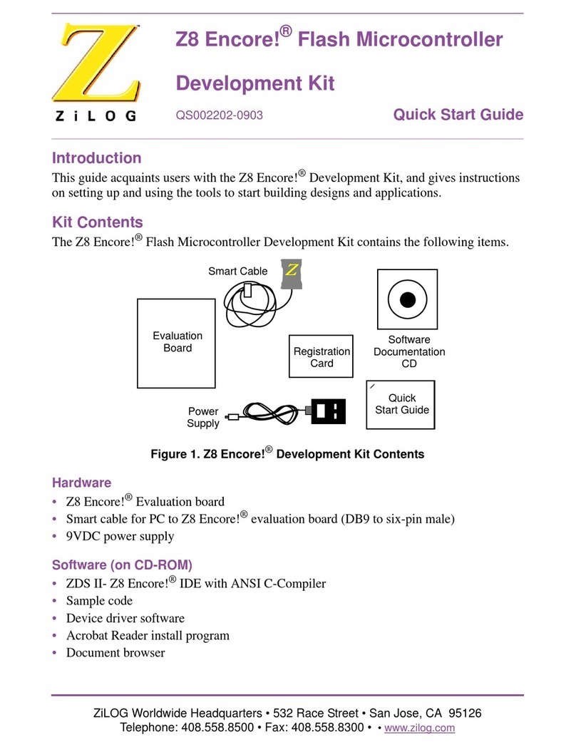 ZiLOG Z8 Encore! User manual