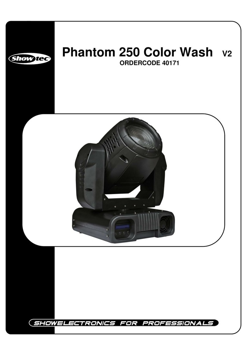 Show Tec Phantom 250 Color Wash V2 instructions Show Tec Phantom 250 Color Wash V2 instructions
