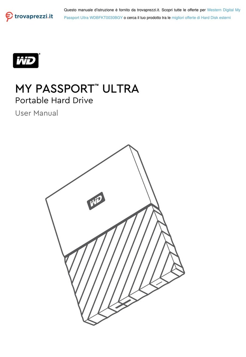 Western Digital MY PASSPORT ULTRA WDBFKT0030BGY User manual