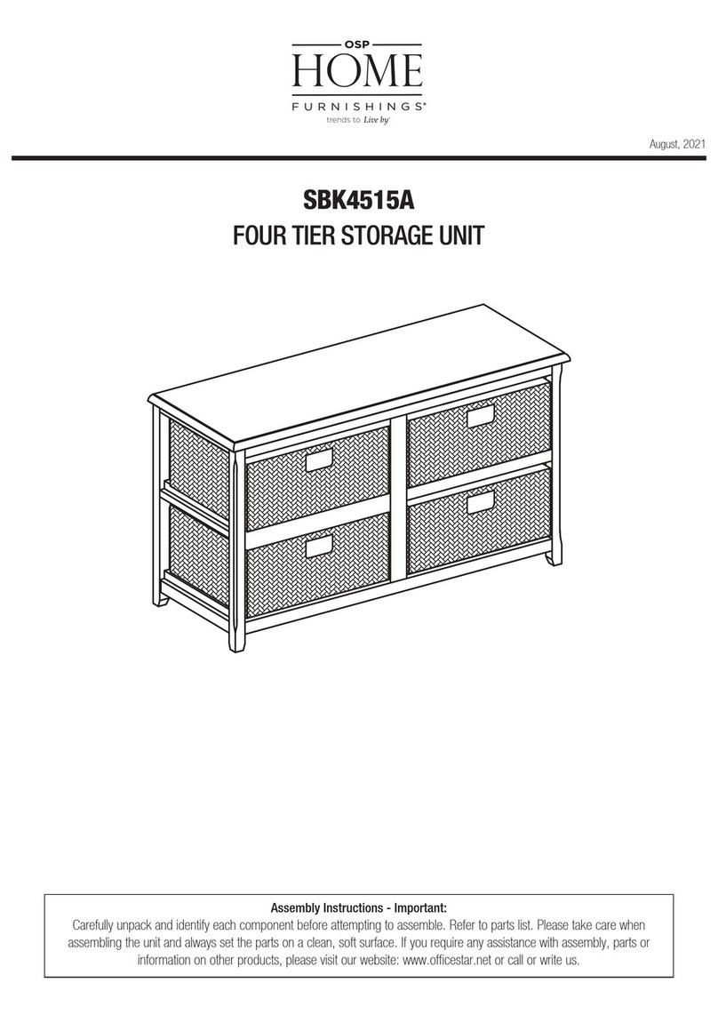 OSP Home Furnishings SBK4515A Assembly instructions OSP Home Furnishings SBK4515A Assembly instructions