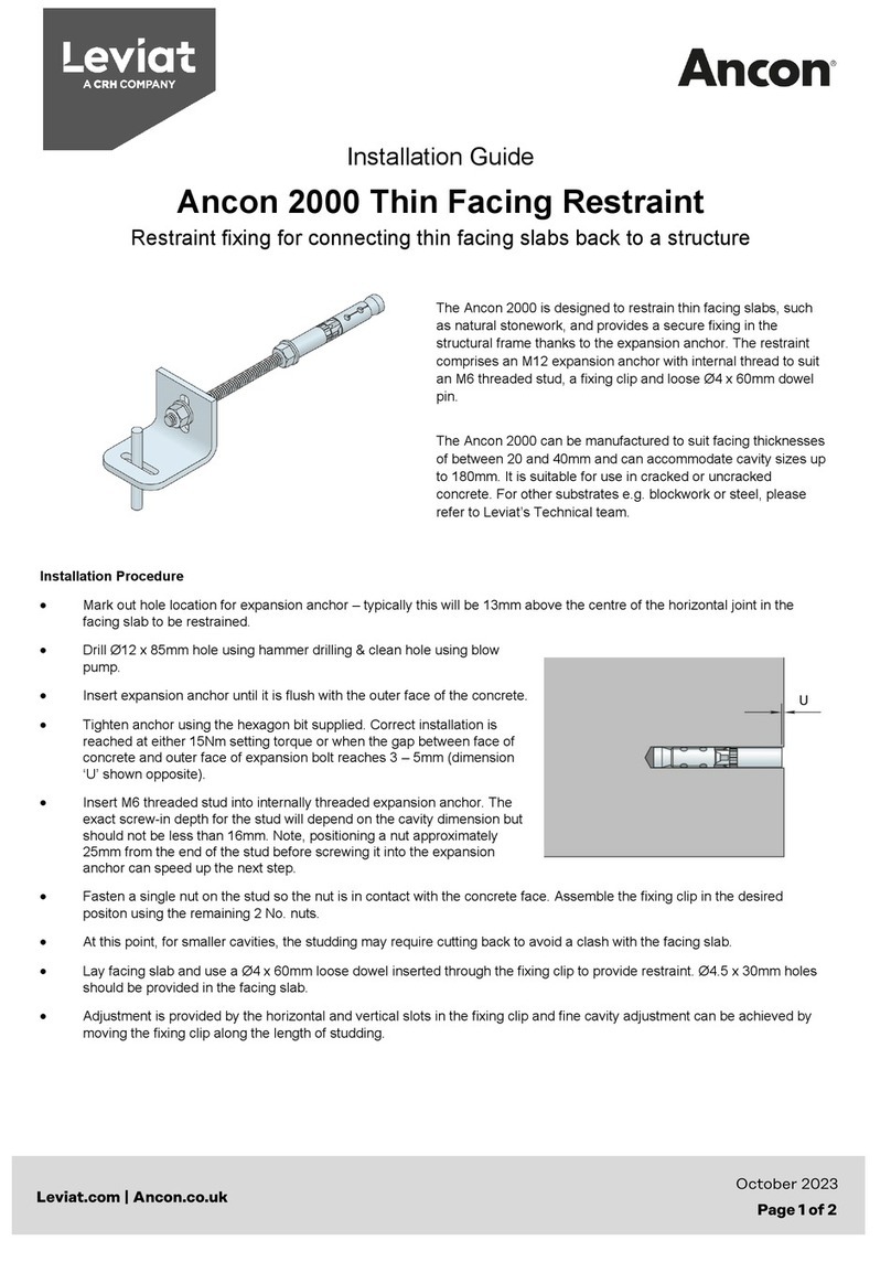 CRH Leviat Ancon 2000 installation guide