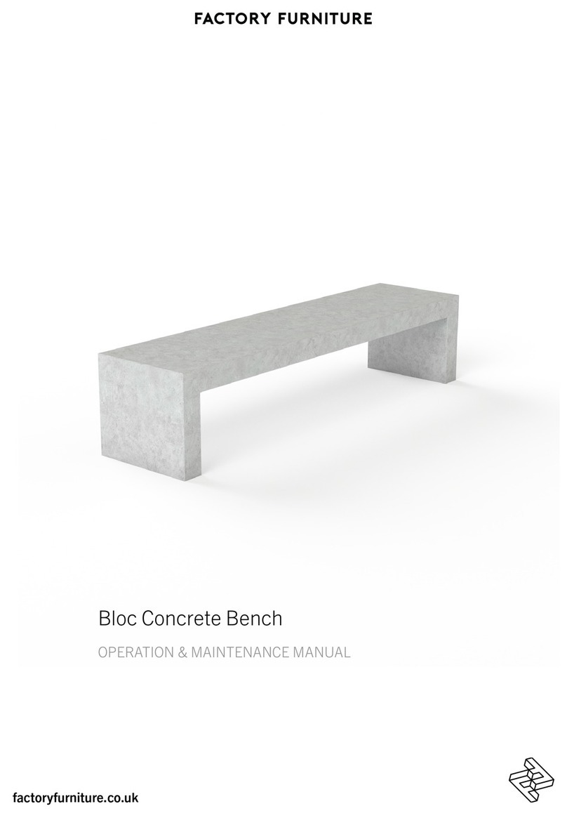 Factoryfurniture Bloc Concrete Bench Manual