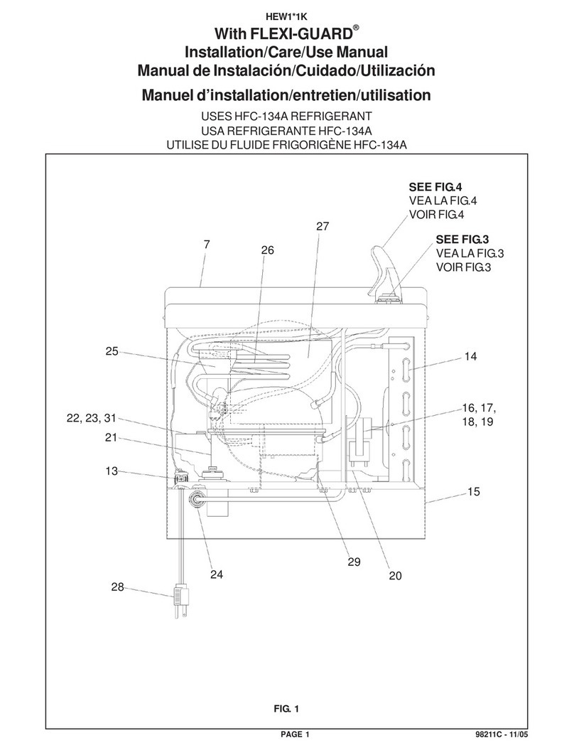 Elkay HEW1 1K Series Installation and user manual