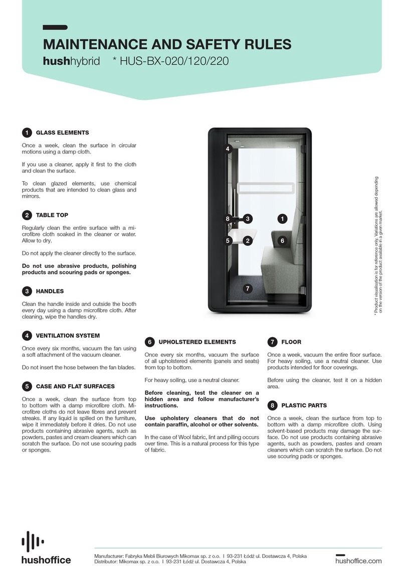 hushoffice hushhybrid HUS-BX-020 manual