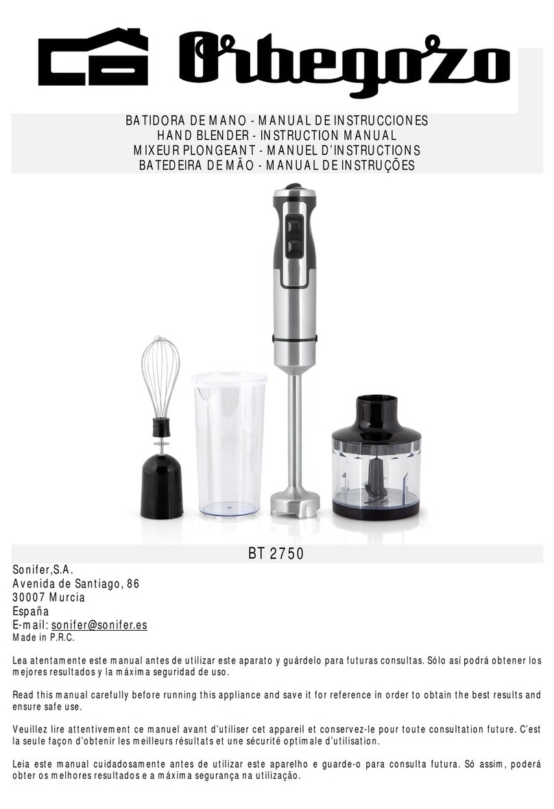 Orbegozo BT 2750 User manual
