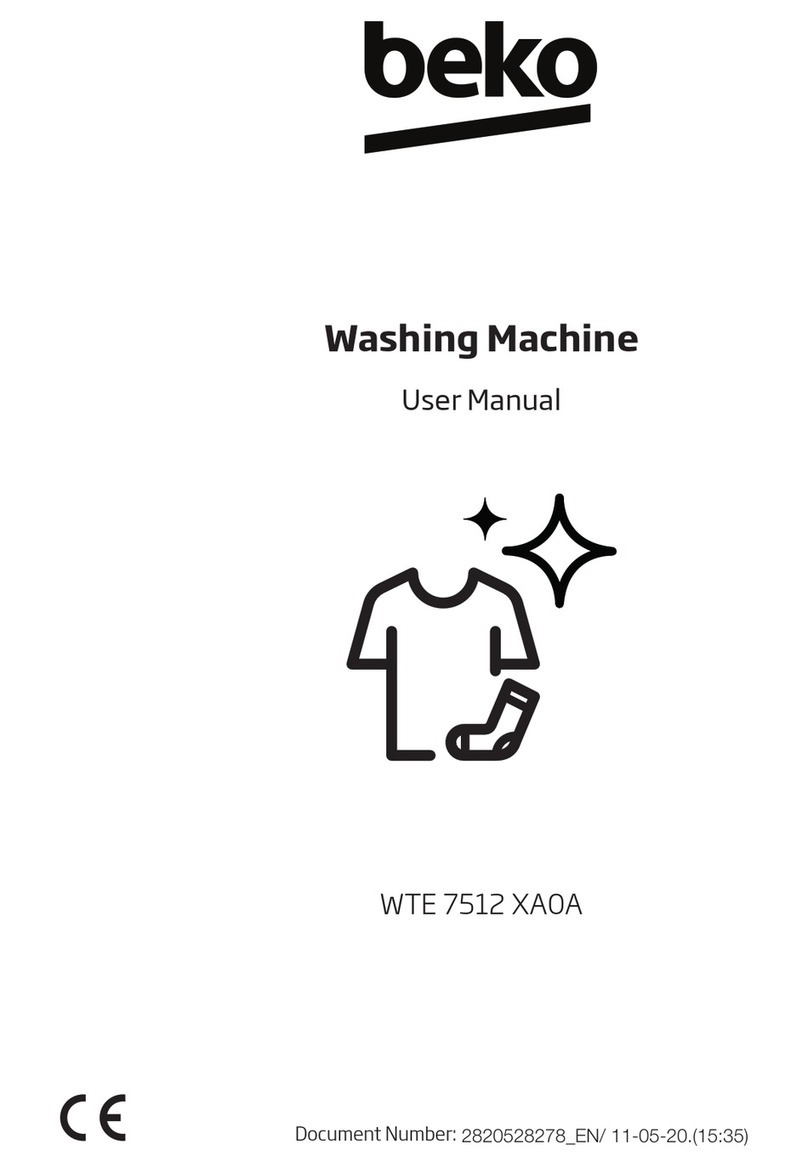 Beko WTE 7512 XA0A user manual