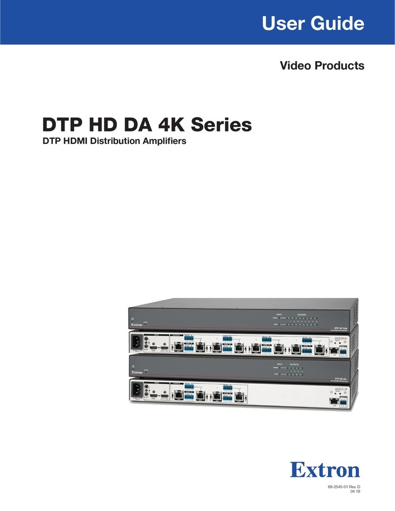Extron electronics DTP HD DA 4K Series User manual