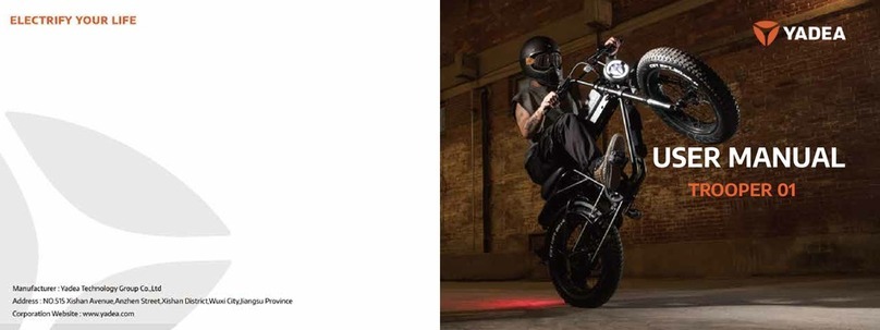 Yadea TROOPER 01 User manual