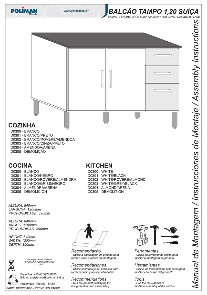 Poliman Moveis D0300 User manual