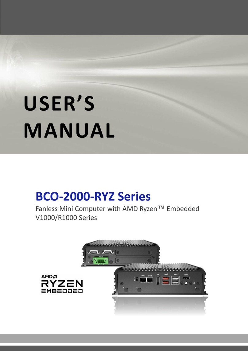 Premio BCO-2000-RYZ Series User manual Premio BCO-2000-RYZ Series User manual