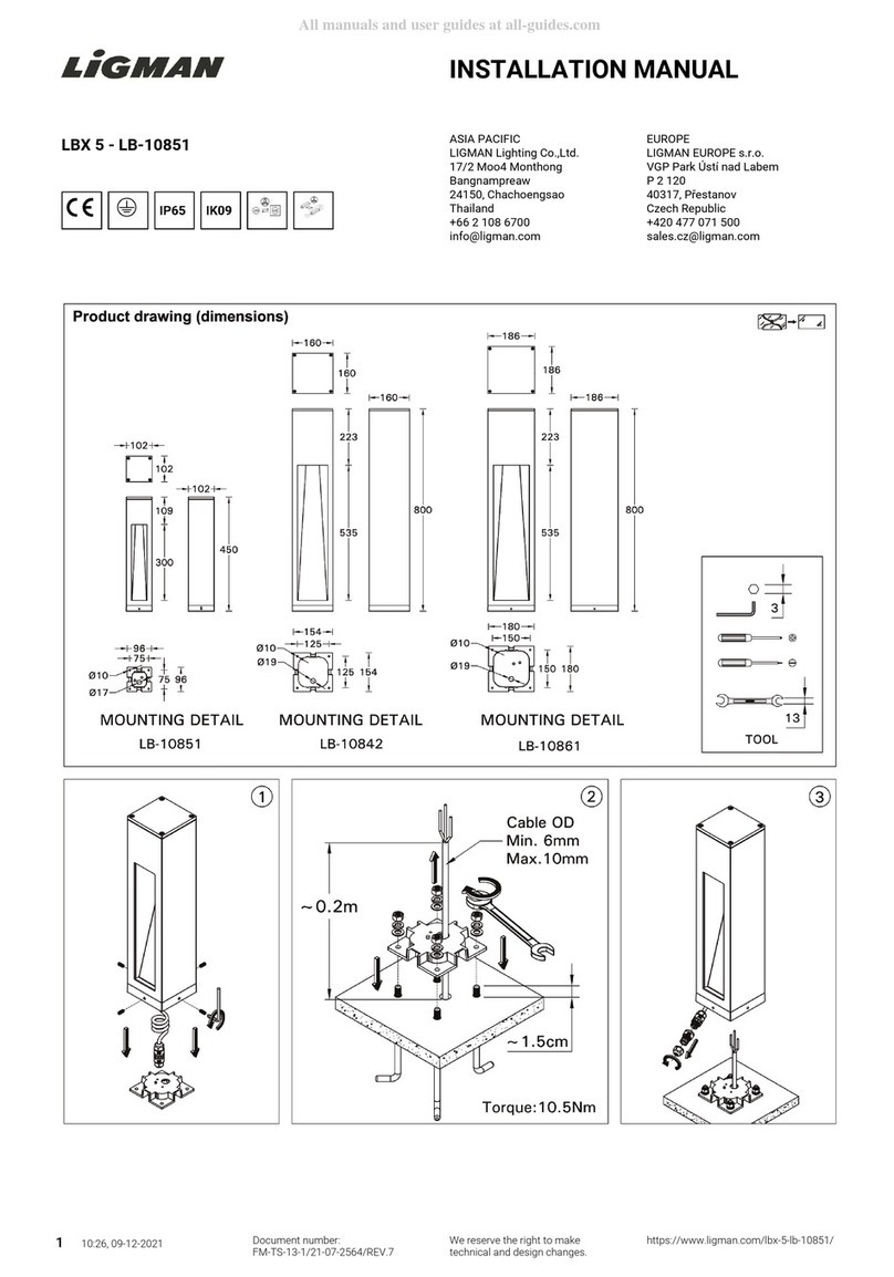 LIGMAN LBX 5-LB-10851 User manual