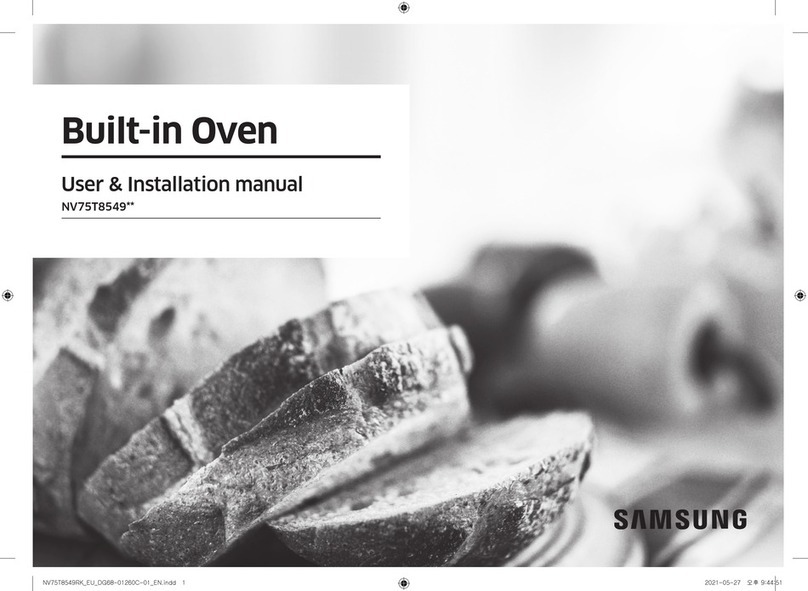 Samsung NV75T8549 Series User & installation manual