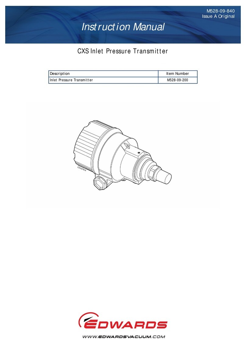 Edwards M528-09-200 User manual