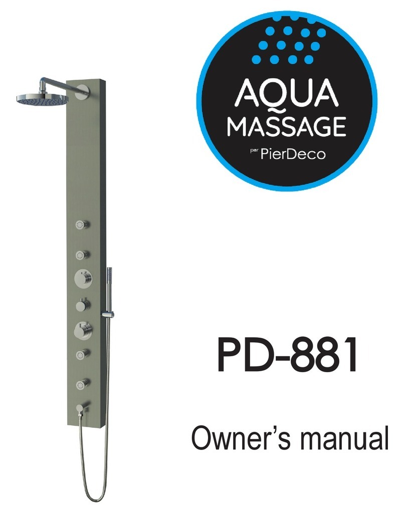 PierDeco Aqua Massage PD-881 owner's manual