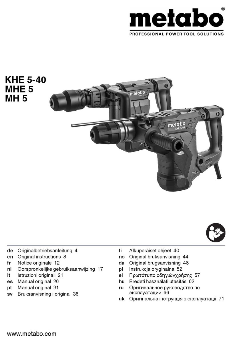 Metabo KHE 5-40 Original instructions