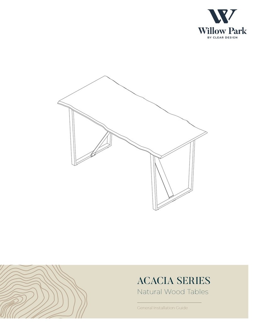 CLEAR DESIGN Willow Park ACACIA Series User manual CLEAR DESIGN Willow Park ACACIA Series User manual