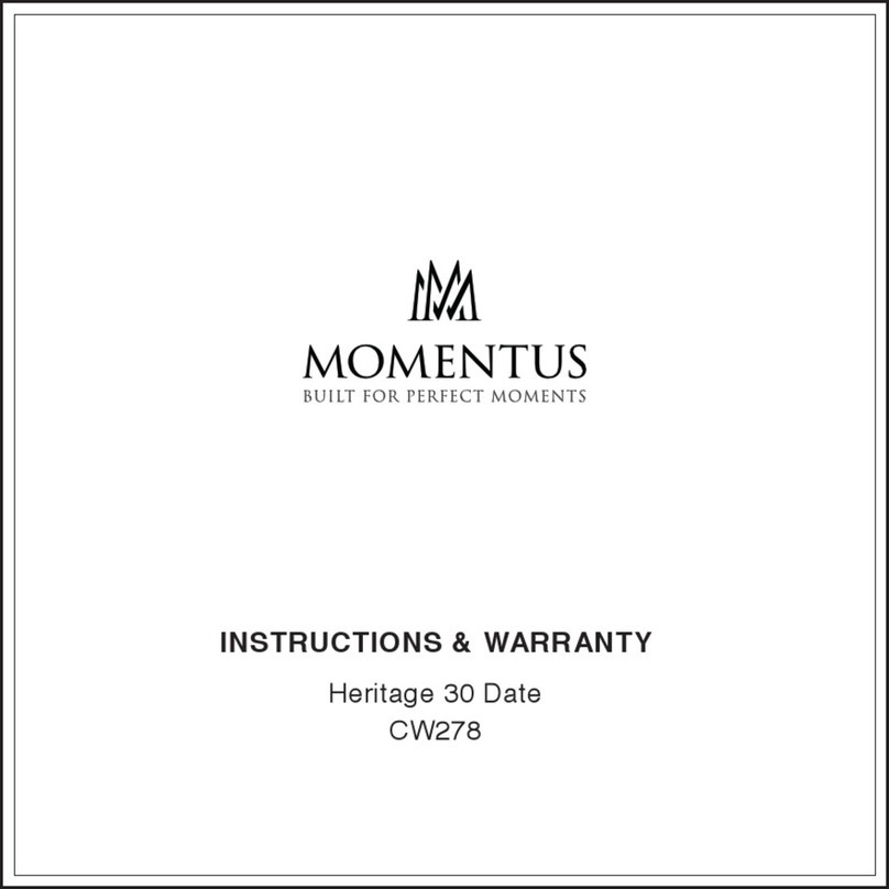 Momentus Heritage 30 Date Installation instructions / warranty