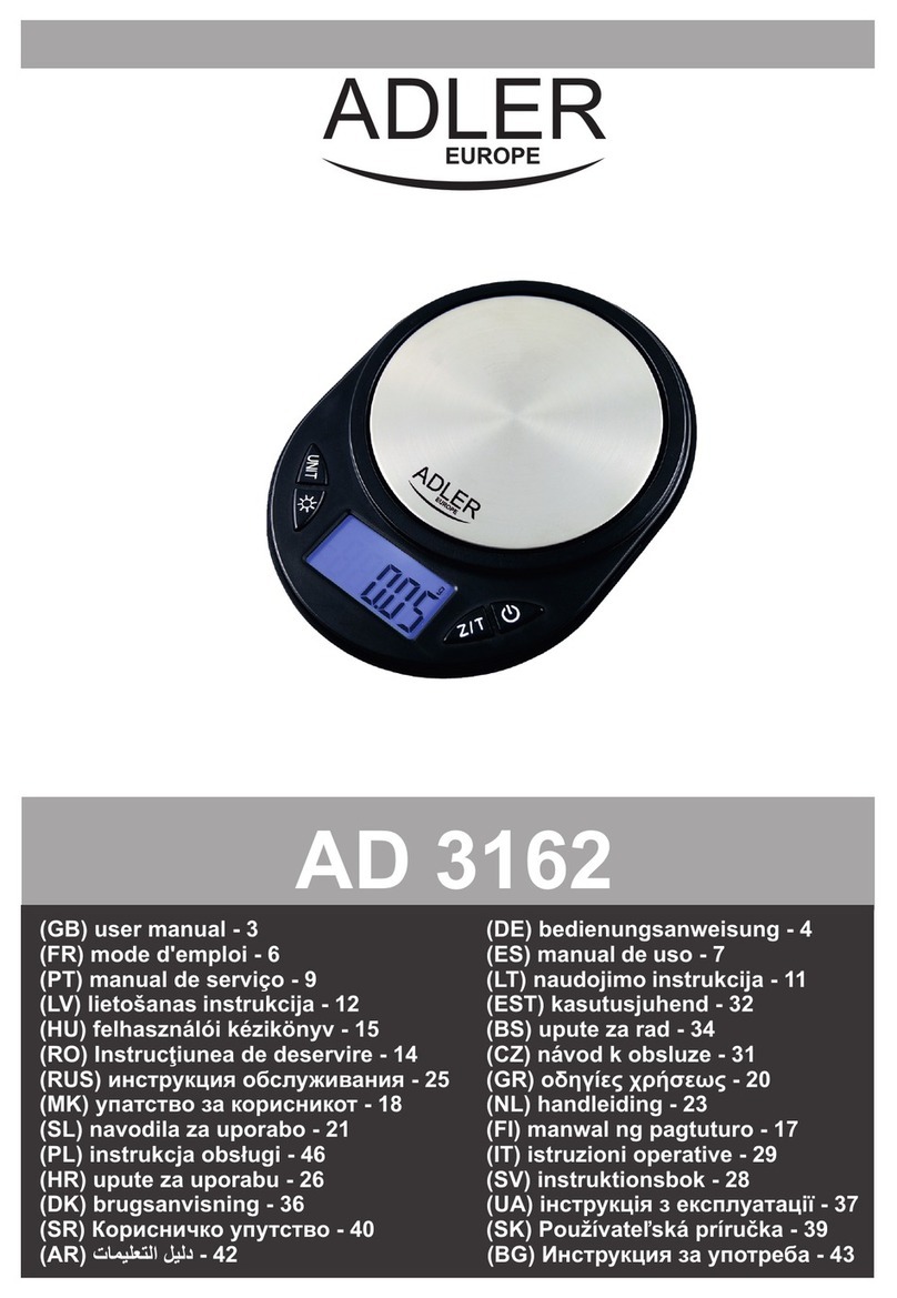 Adler Europe AD 3162 User manual