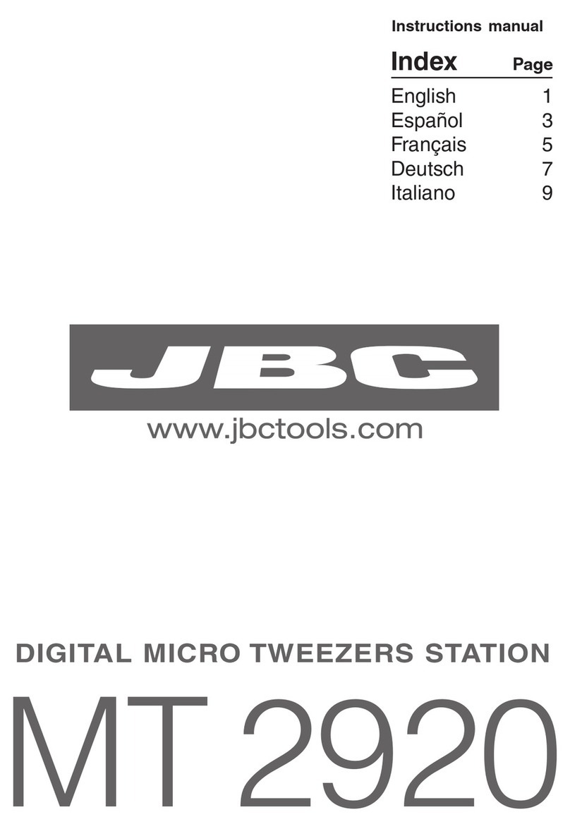 jbc MT 2920 User manual