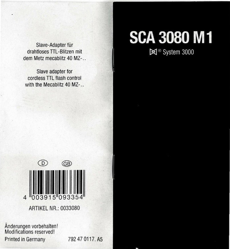 Metz SCA 3080 M1 manual