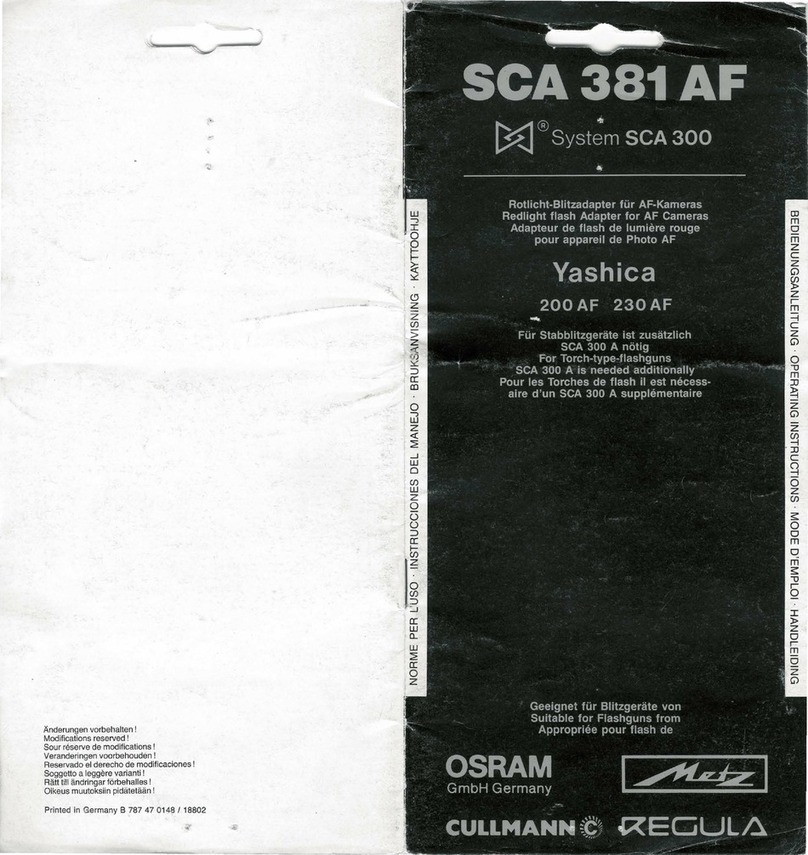 Metz SCA 381 AF manual