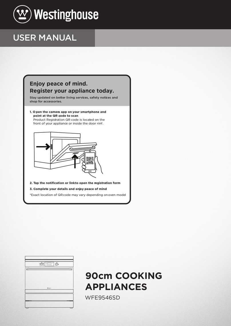 Westinghouse WFE9546SD user manual