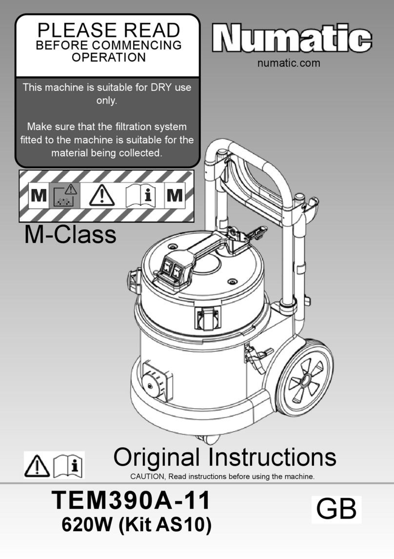 Numatic TEM 390A-11 User manual