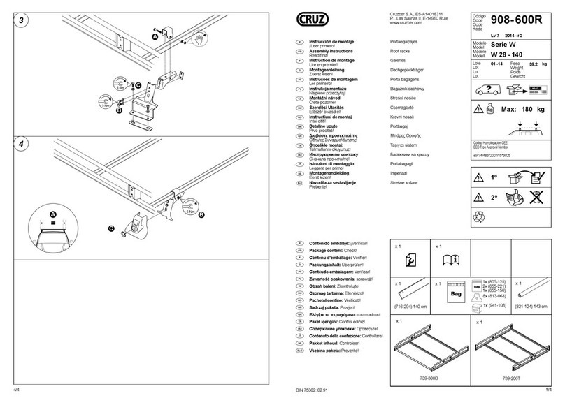 Cruz W28-140 User manual
