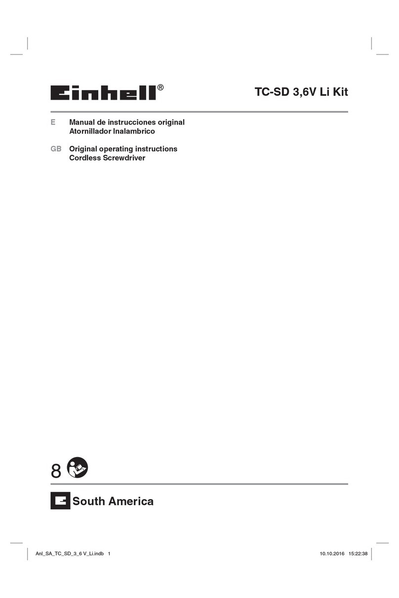 EINHELL TC-SD 3,6V Li Kit User manual