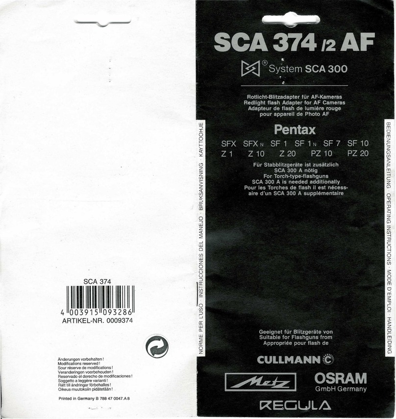 Metz SCA 374 -2 AF manual