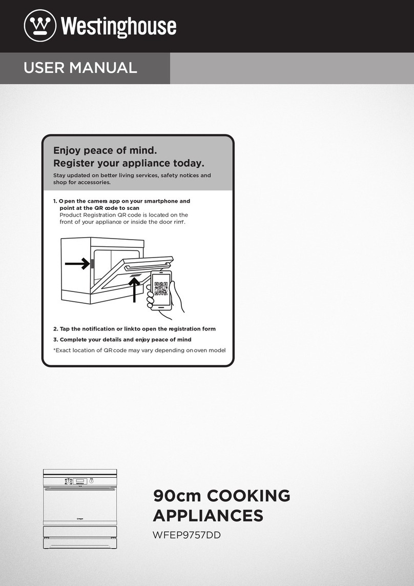 Westinghouse WFEP9757DD user manual