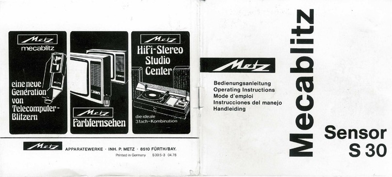 Metz Mecablitz S30 operating instructions
