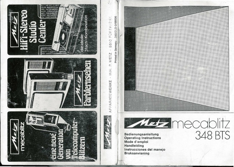 Metz MECABLITZ 348 BTS User manual