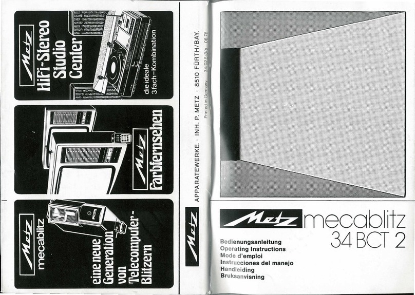 Metz Mecablitz 34 BCT 2 User manual