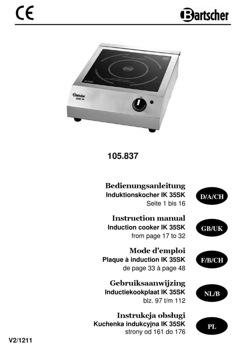 Bartscher 105.837 User manual