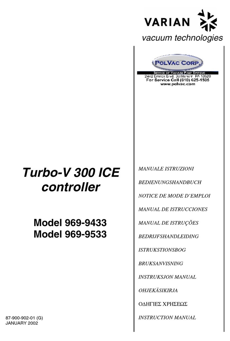 Varian Turbo-V 300 ICE instruction manual