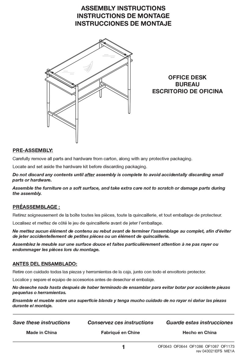 Hailey Home OF0643 Assembly instructions