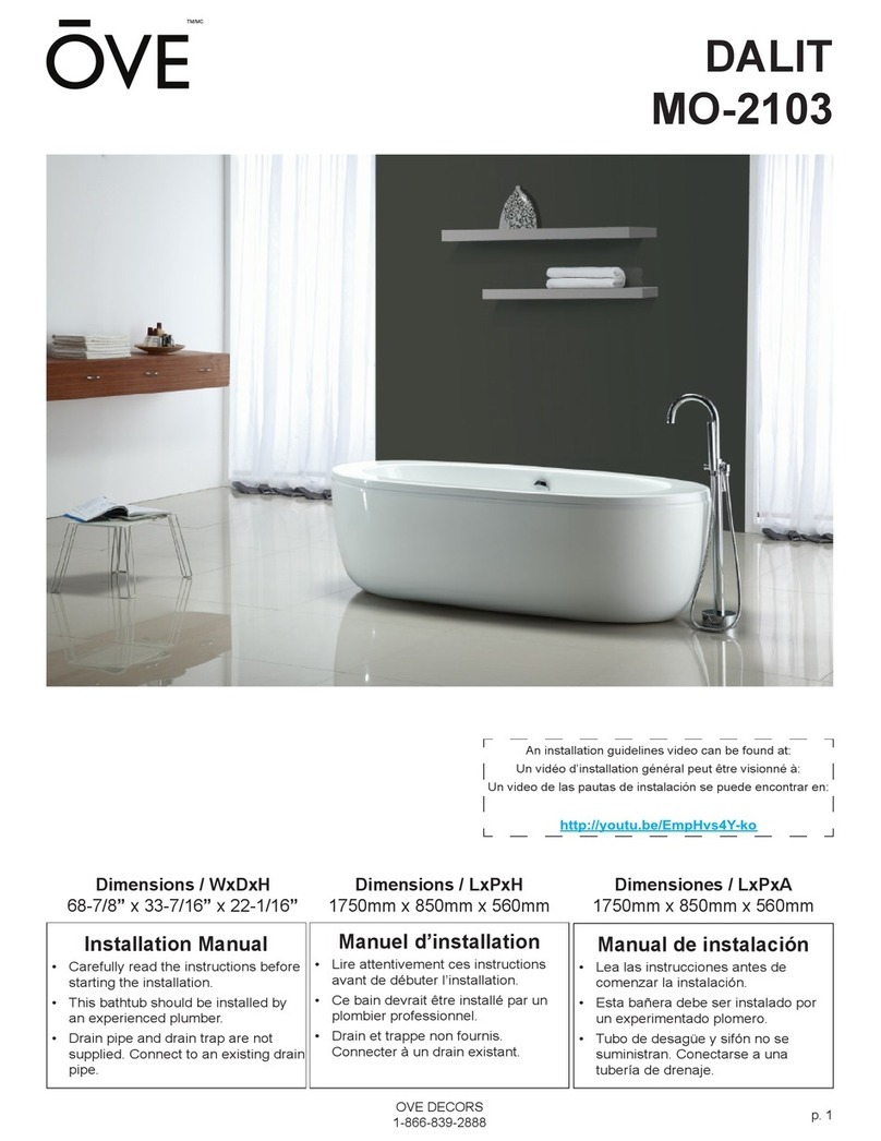 OVE DALIT MO-2103 installation manual